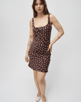 Robe Kelly Brune à Pois All Row - Ex - voto