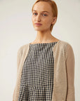 Robe Lully Gingham Noir et Beige Naïf - Ex - voto
