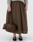 Sac Bowler Cuir Recyclé Baggu Brun - Ex - voto