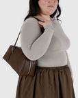 Sac Bowler Cuir Recyclé Baggu Brun - Ex - voto