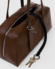 Sac Bowler Cuir Recyclé Baggu Brun - Ex - voto