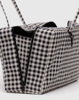 Sac Bowler Medium Baggu Gingham Noir et Blanc - Ex - voto