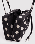Sac Bowler Medium Baggu Noir à Pois Crèmes - Ex-voto