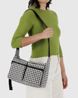 Sac Cargo Medium Baggu Gingham Noir et Blanc - Ex - voto