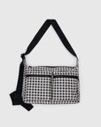 Sac Cargo Medium Baggu Gingham Noir et Blanc - Ex - voto