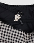 Sac Croissant Large Baggu Gingham Noir et Blanc - Ex - voto