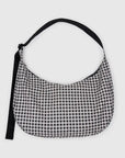 Sac Croissant Large Baggu Gingham Noir et Blanc - Ex - voto