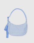 Sac Croissant Medium Baggu Gingham Bleu Clair - Ex - voto