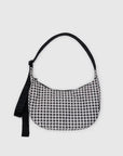 Sac Croissant Medium Baggu Gingham Noir et Blanc - Ex - voto