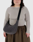 Sac Croissant Medium Baggu Washed Black Denim - Ex - voto