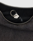 Sac Croissant Medium Baggu Washed Black Denim - Ex - voto