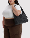 Sac d'Épaule Nylon Baggu Charcoal Ditsy Floral - Ex-voto