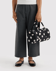 Sac Duffle Baggu Noir à Pois Crèmes - Ex-voto