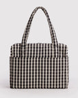 Sac Nuage Carry-on Baggu Black and Cream Gingham - Ex-voto