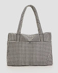 Sac Nuage Carry - on Baggu Gingham Noir et Blanc - Ex - voto