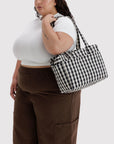Sac Nuage Everyday Baggu Black and Cream Gingham - Ex-voto