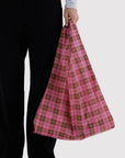 Sac Réutilisable Standard Baggu Azalea Pink Tartan - Ex-voto