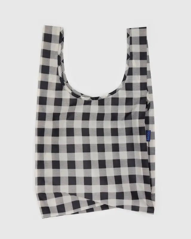 Sac Réutilisable Standard Baggu Black and White Big Check - Ex - voto