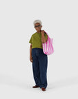Sac Réutilisable Standard Baggu Pink Painted Stripe - Ex - voto