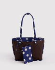 Sac Tote Réversible Medium Baggu Navy Polka Dot Mix - Ex-voto
