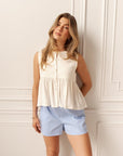 Short Audrey Rayures Bleues Dailystory - Ex - voto
