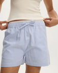 Short Boxer Tate Blue Oxford Stripes Kuwalla SOLDE - Vente Finale - Ex - voto