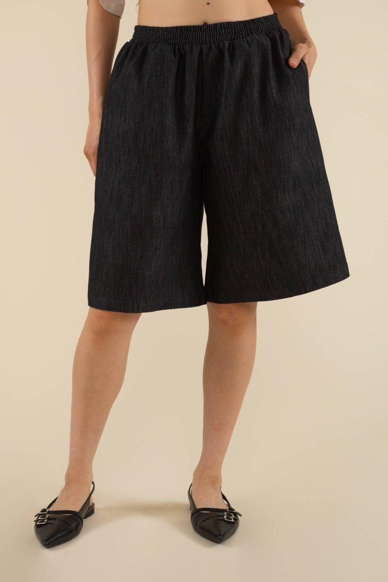 Short Denim Sawtelle Noir NLT - Ex - voto