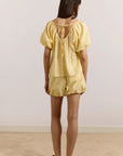 Short Maura Jaune Beurre Damson Madder - Ex - voto