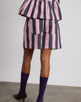 Short Rafe Damson Madder Rayures Bleues et Roses SOLDE - Vente Finale - Ex - voto