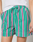 Short Rafe Damson Madder Rayures Vertes SOLDE - Vente Finale - Ex - voto