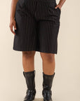 Short Rayé Noah Noir et Blanc NLT SOLDE - Vente Finale - Ex - voto