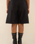 Short Rayé Noah Noir et Blanc NLT SOLDE - Vente Finale - Ex - voto
