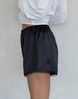 Shorts Satin Aris Noir Things Between - Ex - voto