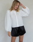 Shorts Satin Aris Noir Things Between - Ex - voto