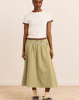 T-Shirt Alicia Blanc Damson Madder - Ex-voto
