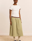 T-Shirt Alicia Blanc Damson Madder - Ex-voto