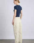 T-shirt Aster Pointelle Marine Damson Madder - Ex - voto