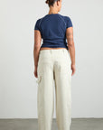T-shirt Aster Pointelle Marine Damson Madder - Ex - voto