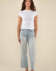 T-Shirt Brisa Boat Neck Blanc NLT - Ex - voto