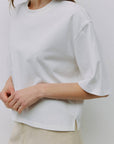 T-Shirt Daphné Blanc Mod Ref - Ex - voto