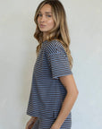 T-Shirt Maggie Bleu Things Between - Ex-voto