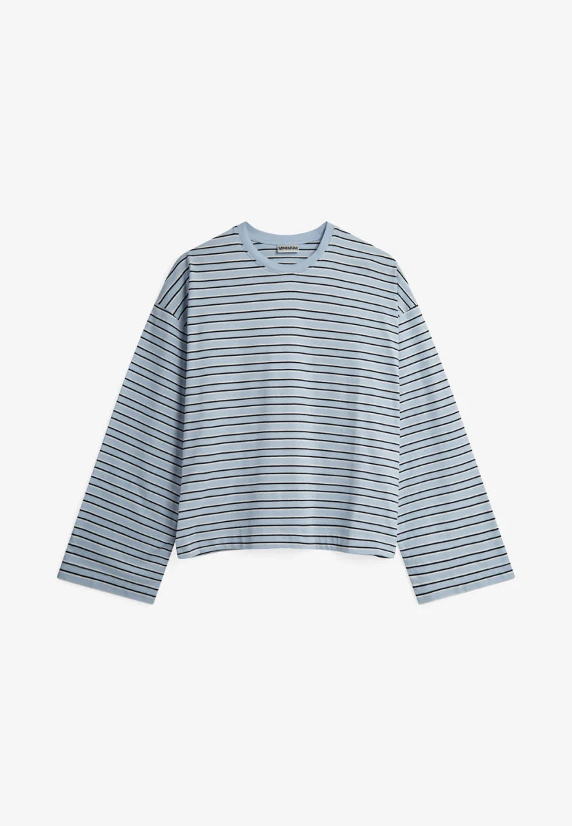 Minimum Mirabelle Cashmere Blue Long Sleeve T-Shirt – Ex-voto