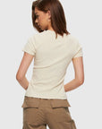 T-Shirt Micro Rib Birch Kuwalla - Ex - voto