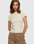 T-Shirt Micro Rib Birch Kuwalla - Ex - voto