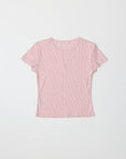 T-Shirt Pointelle Cherie Rose All Row - Ex - voto