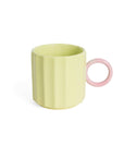 Tasse Jaune Anse Rose Helio Ferretti - Ex - voto