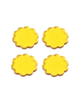 Rosha L. Daisy Amber Coasters (Set of 4)