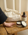Trousse de Toilette Blanche à Pois Moshi - Ex - voto
