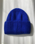 Tuque Angora et Laine Bleu Royal Billy Bamboo - Ex - voto