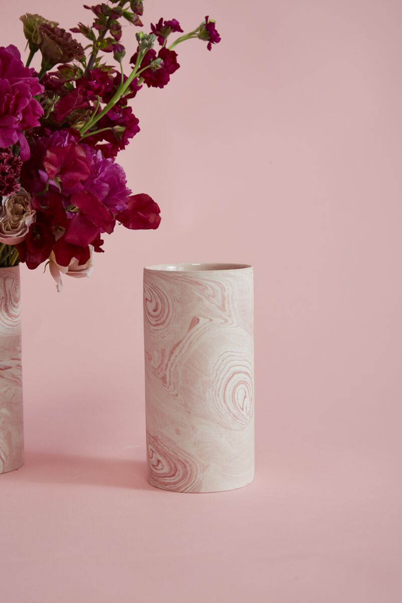 Vase Rose Marbré 4 x 8 AD - Ex - voto